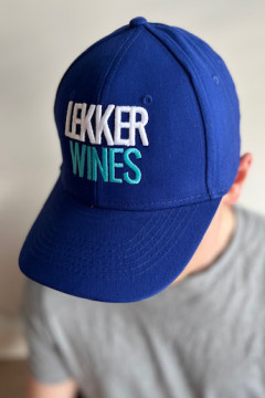 Lekker Wines Baseball Cap in Blue